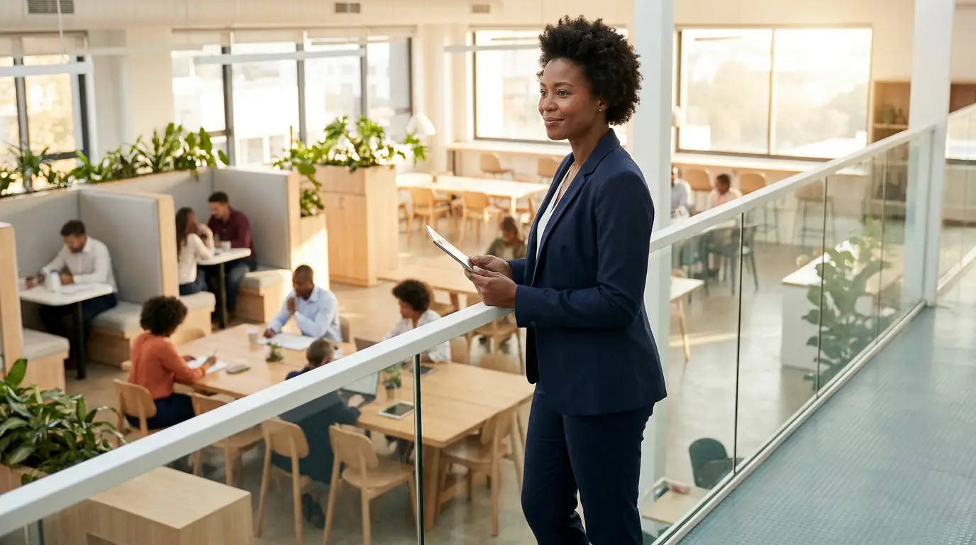Office neighbourhoods and meeting room utilisation