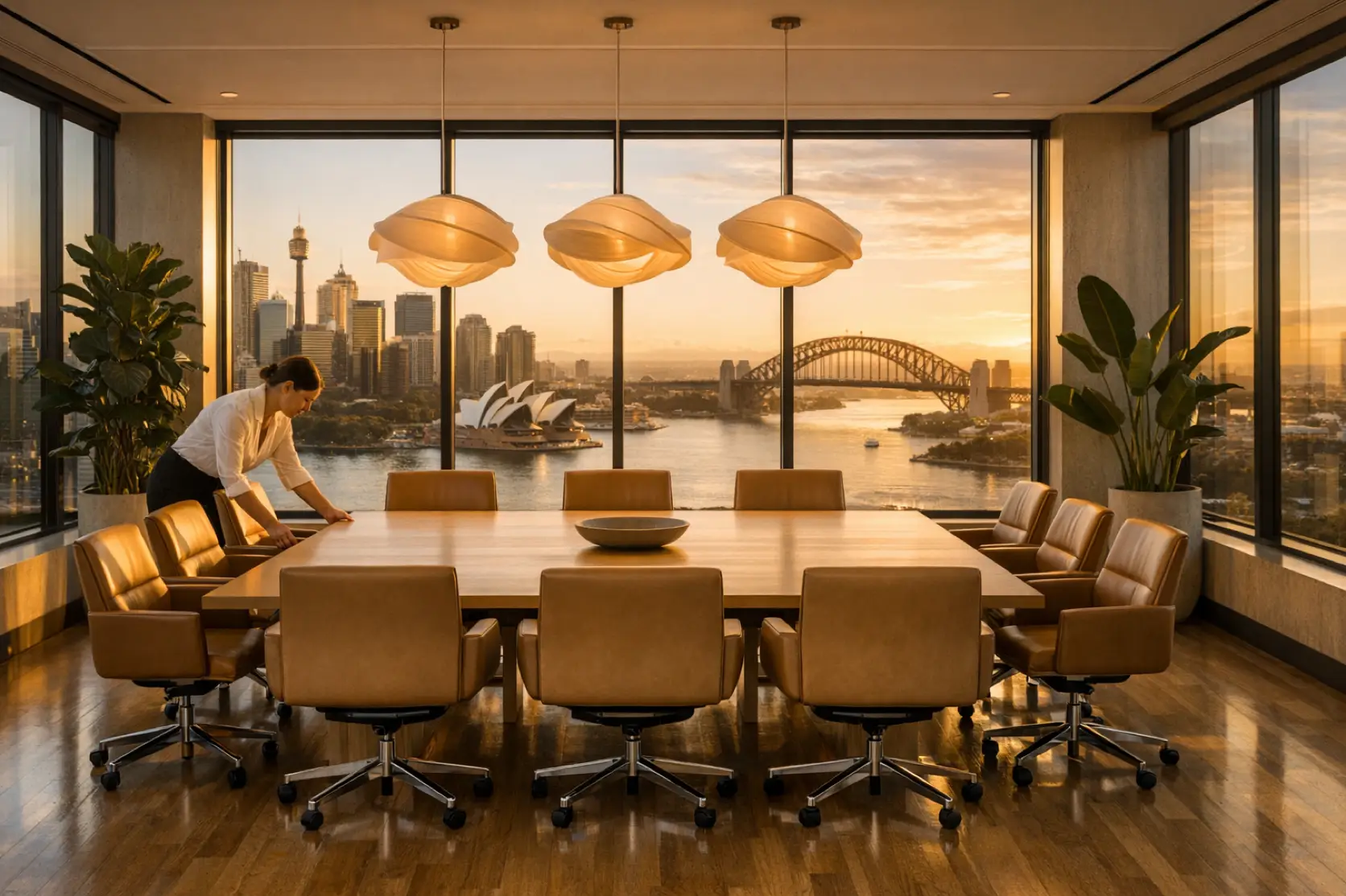 conference room setup